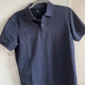 Uniqlo Small Pique Polo - Navy (S)